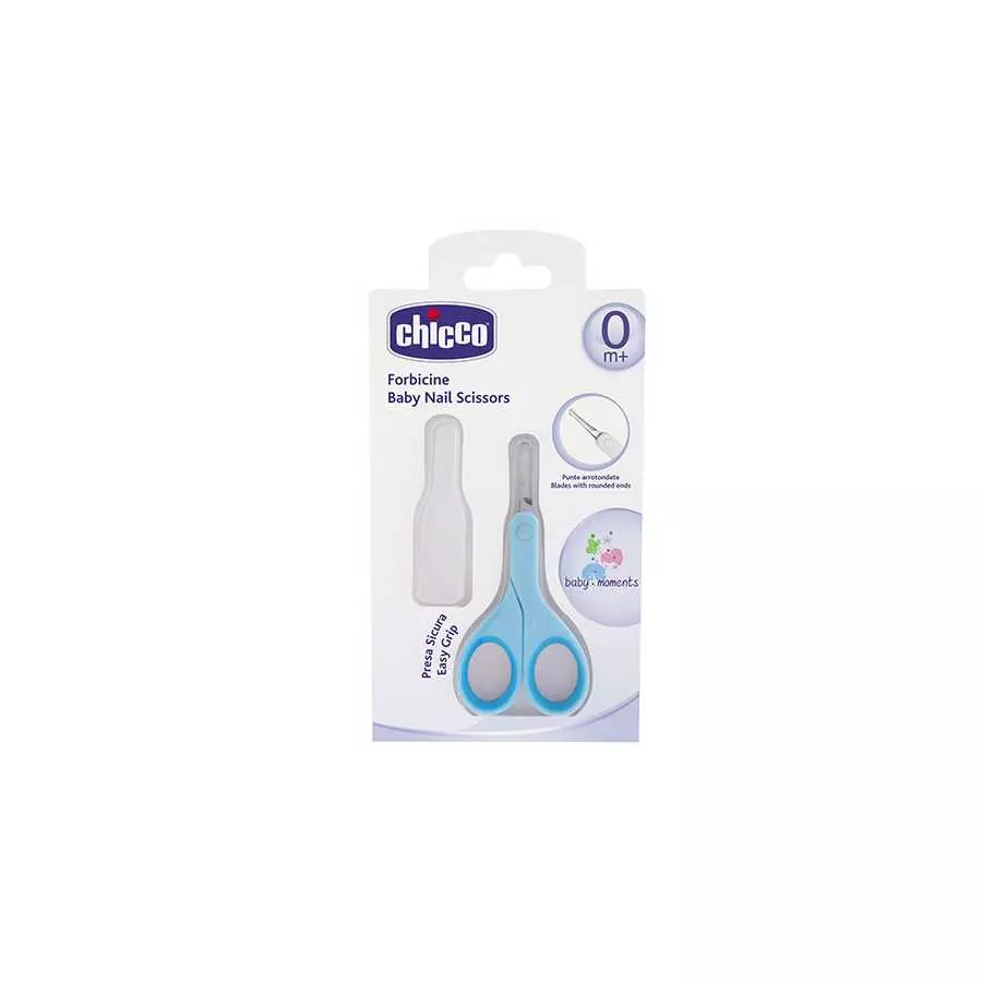 8003670693772_4 Chicco شيكو مقص أظافر أزرق للأطفال – Chicco Baby Nail Scissors Blue - الصورة 1