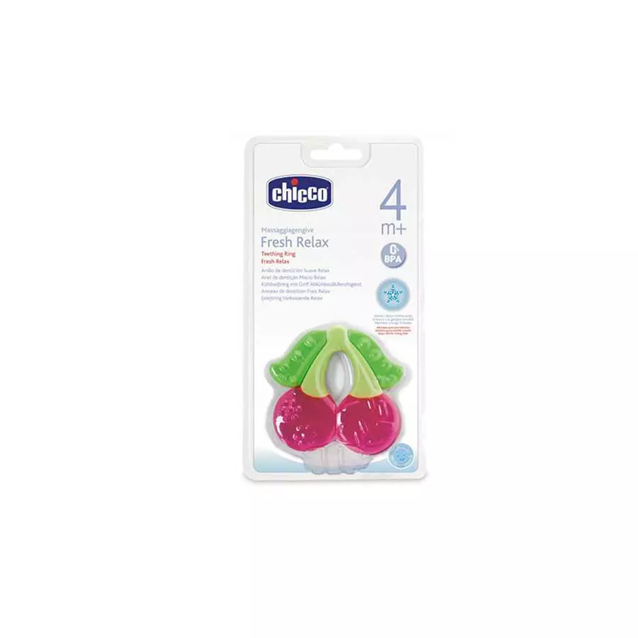 8003670986843_3 Chicco شيكو فريش ريلاكس عضاضة حلقة التسنين +4 أشهر – Chicco Fresh Relax Teething Ring +4 Months - الصورة 1