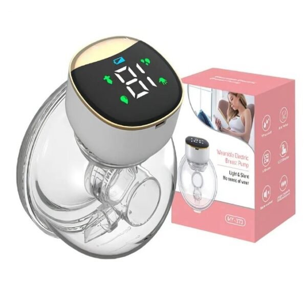WEARABLE BREAST PUMP MY-373 – شفاط حليب قابل للارتداء كهربائي محمول قابل للشحن USB بدون يد
