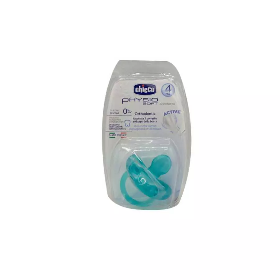 8003670881681_4 Chicco شيكو فيزيو سيليكون لهاية أطفال +4 أشهر – Chicco Physio Silicone Pacifier +4 Months - الصورة 1
