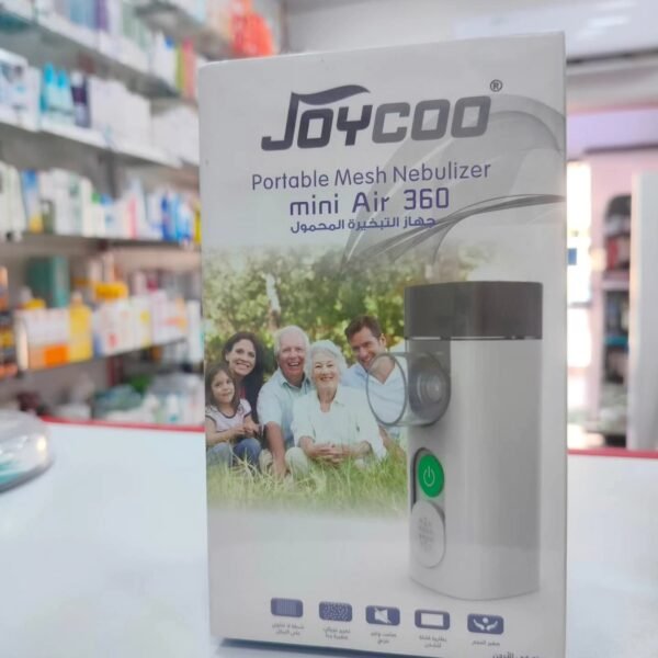 Joycoo Mini Air 360 Portable Mesh Nebulizer – جهاز تبخيرة محمول جويكو، نيبيولايزر شبكي للأطفال والكبار، جهاز استنشاق متنقل USB