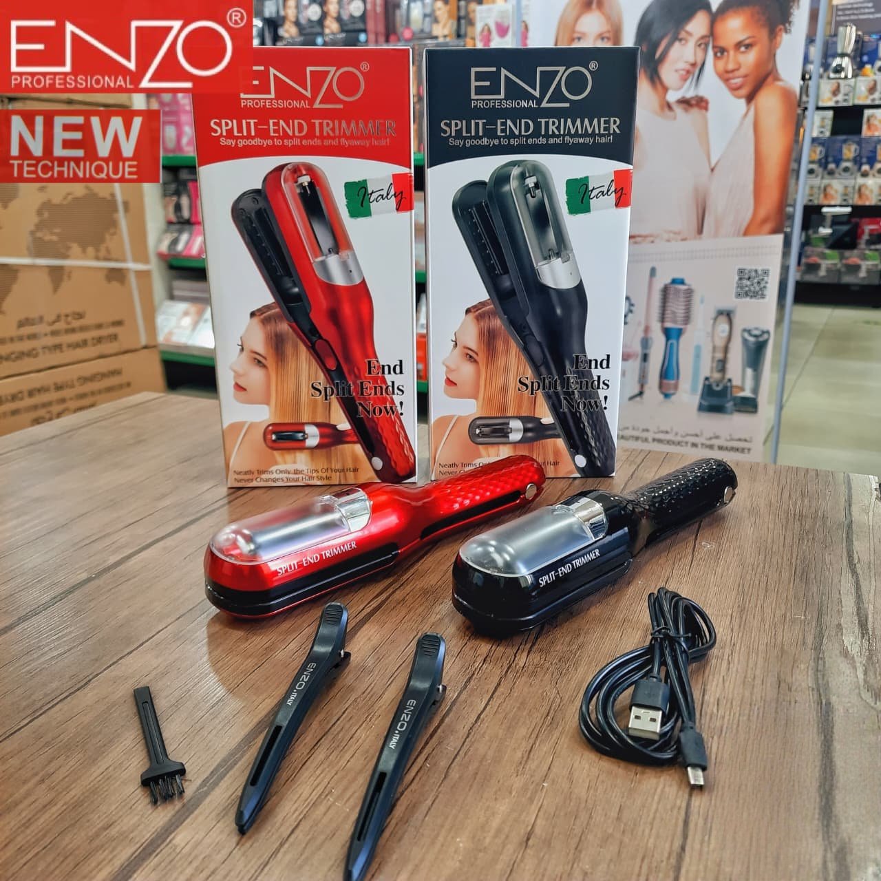IMG_٢٠٢٦٠٥١٠_٠٠٠٣٤٨_982 جهاز إصلاح تقصف الشعر إنزو الإيطالي ENZO Hair Split End Trimmer - الصورة 1